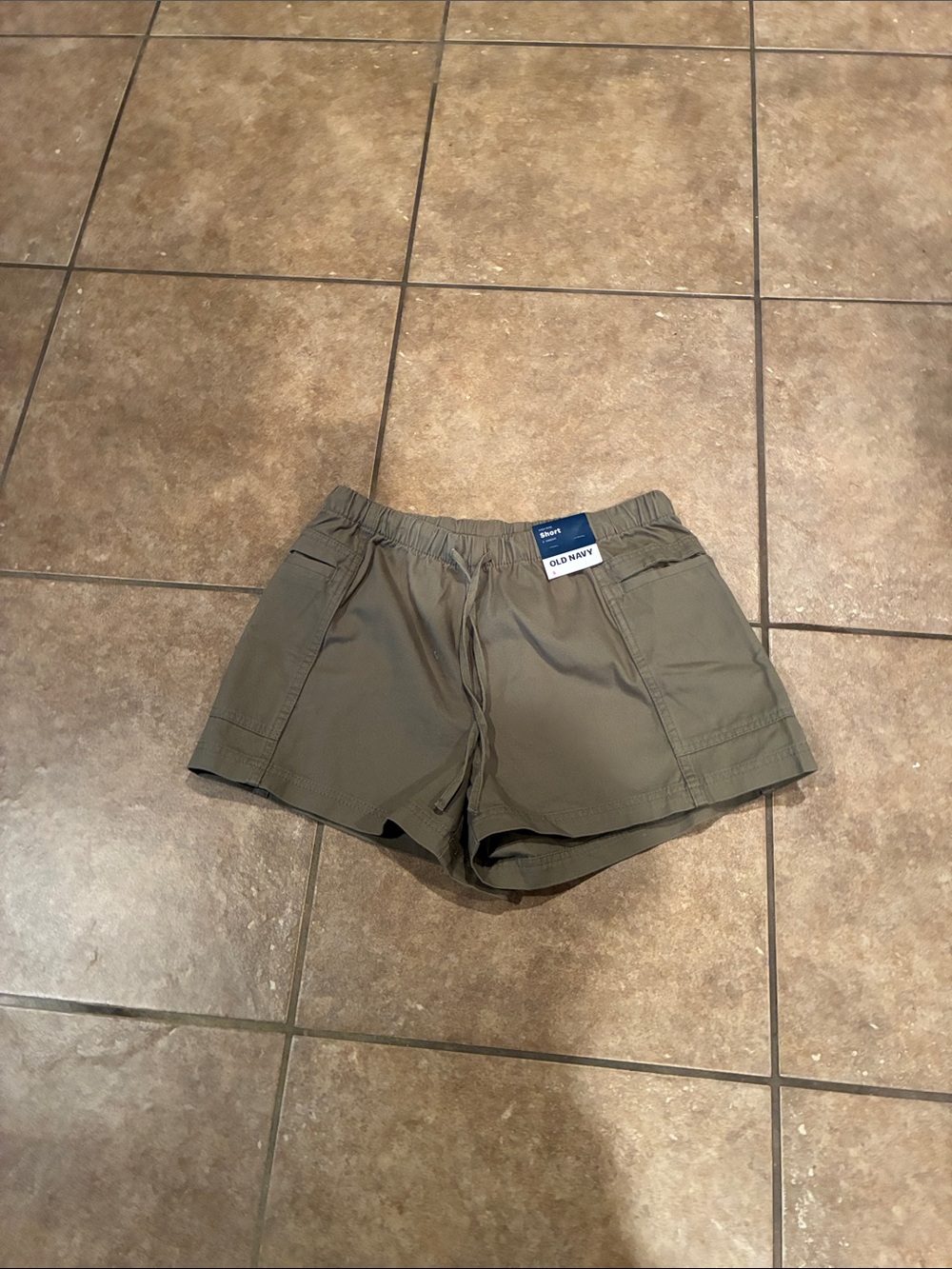 Old Navy Olive Utility Athletic Shorts